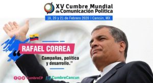 Conferencia Magistral de Rafael Correa en XV Cumbre Mundial de Comunicación Política
